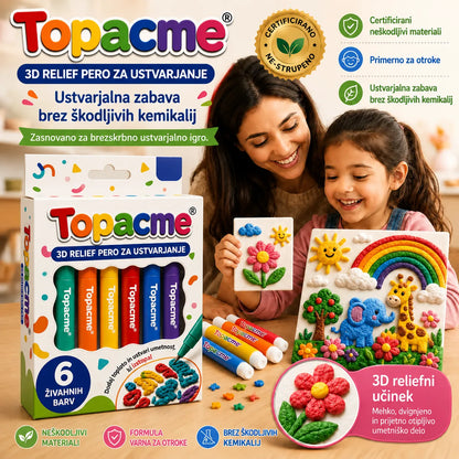 Prihranite 50 % z današnjim naročilom | Topacme® 3D pisalo za reliefno umetnost – spremenite ravne risbe v otipljive 3D umetnine 🪄