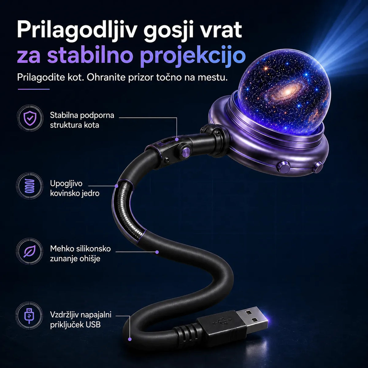 🌌 5D holografski projektor zvezd Comauo®