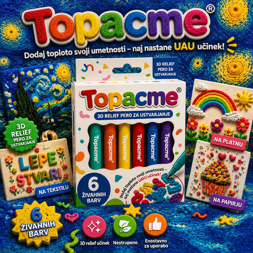 Prihranite 50 % z današnjim naročilom | Topacme® 3D pisalo za reliefno umetnost – spremenite ravne risbe v otipljive 3D umetnine 🪄