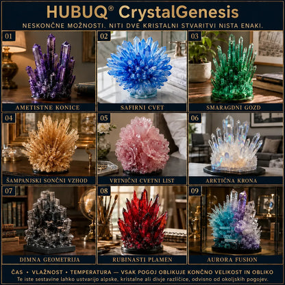 HUBUQ® CrystalGenesis — Premium komplet za ustvarjanje teksturiranih kristalov 💎