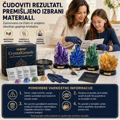 HUBUQ® CrystalGenesis — Premium komplet za ustvarjanje teksturiranih kristalov 💎