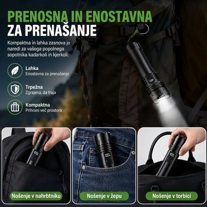 🔥 NAJBOLJŠA POSEBNA PONUDBA: 70 % POPUST + 🎁 2026 Super Bright Ultimate Tactical Survival Flashlight · VEČ KOT 2 MILIJONA PRODANIH · 80X SVETLEJŠA · 120 UR DELOVANJA · VOJAŠKA COB LED TEHNOLOGIJA