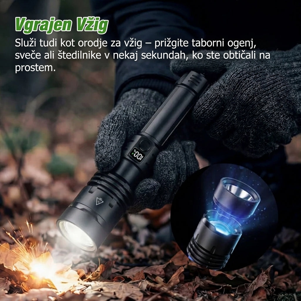 🔥 NAJBOLJŠA POSEBNA PONUDBA: 70 % POPUST + 🎁 2026 Super Bright Ultimate Tactical Survival Flashlight · VEČ KOT 2 MILIJONA PRODANIH · 80X SVETLEJŠA · 120 UR DELOVANJA · VOJAŠKA COB LED TEHNOLOGIJA