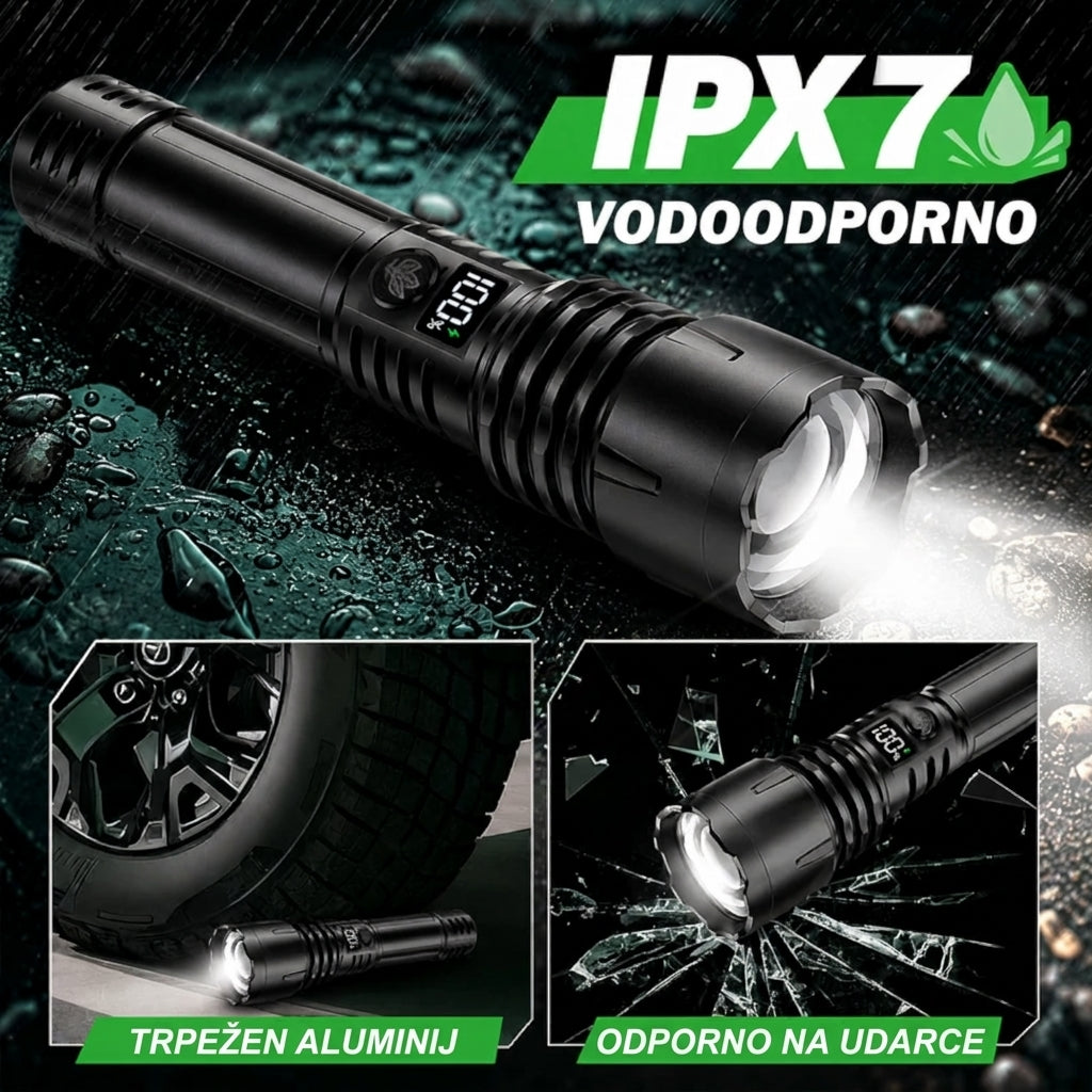 🔥 NAJBOLJŠA POSEBNA PONUDBA: 70 % POPUST + 🎁 2026 Super Bright Ultimate Tactical Survival Flashlight · VEČ KOT 2 MILIJONA PRODANIH · 80X SVETLEJŠA · 120 UR DELOVANJA · VOJAŠKA COB LED TEHNOLOGIJA