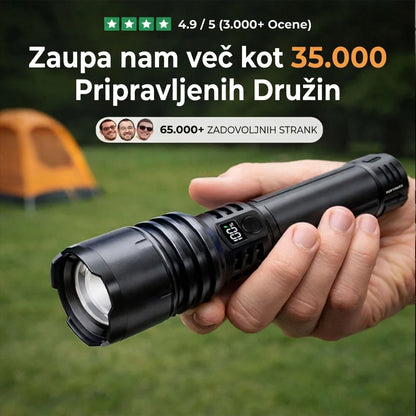 🔥 NAJBOLJŠA POSEBNA PONUDBA: 70 % POPUST + 🎁 2026 Super Bright Ultimate Tactical Survival Flashlight · VEČ KOT 2 MILIJONA PRODANIH · 80X SVETLEJŠA · 120 UR DELOVANJA · VOJAŠKA COB LED TEHNOLOGIJA