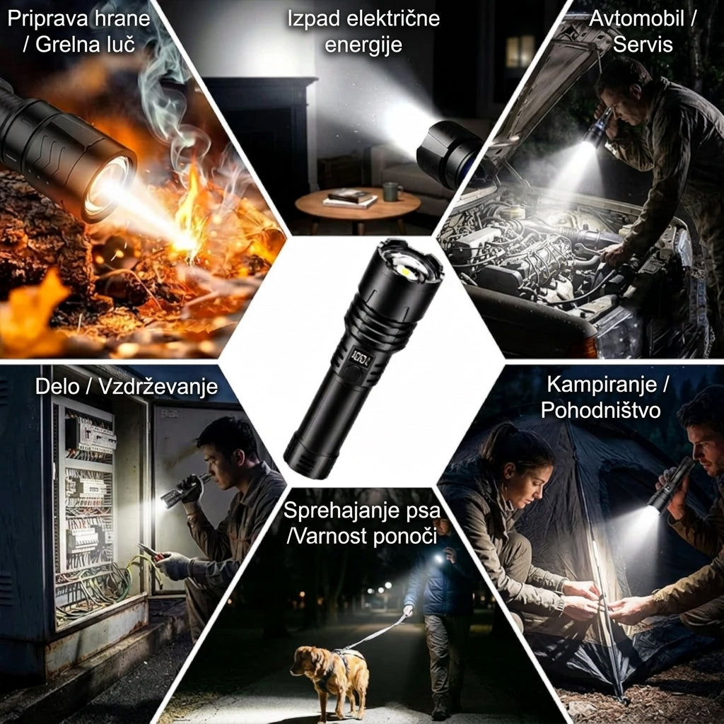 🔥 NAJBOLJŠA POSEBNA PONUDBA: 70 % POPUST + 🎁 2026 Super Bright Ultimate Tactical Survival Flashlight · VEČ KOT 2 MILIJONA PRODANIH · 80X SVETLEJŠA · 120 UR DELOVANJA · VOJAŠKA COB LED TEHNOLOGIJA