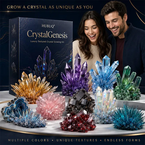 HUBUQ® CrystalGenesis — Premium komplet za ustvarjanje teksturiranih kristalov 💎
