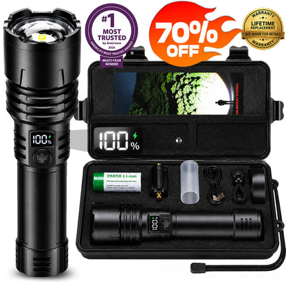 🔥 NAJBOLJŠA POSEBNA PONUDBA: 70 % POPUST + 🎁 2026 Super Bright Ultimate Tactical Survival Flashlight · VEČ KOT 2 MILIJONA PRODANIH · 80X SVETLEJŠA · 120 UR DELOVANJA · VOJAŠKA COB LED TEHNOLOGIJA